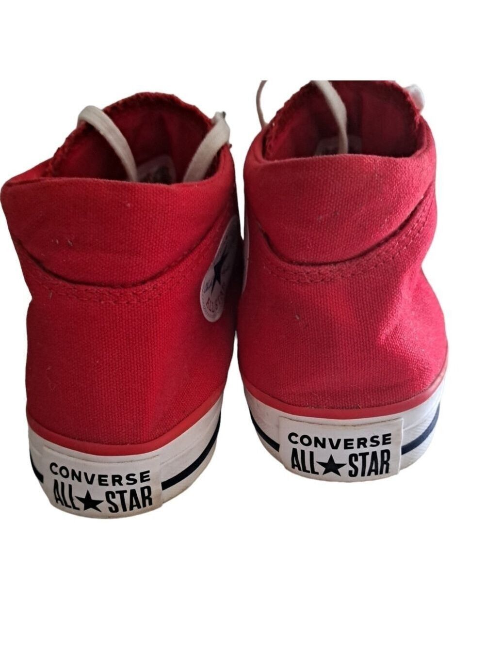Converse Chuck Taylor All Star Madison Mid Top Sneakers shoes red canvas comfy 9 - Picture 8 of 12